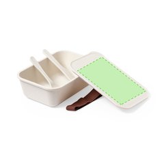 Fiambrera BPA free 1L con Cubiertos | En la tapa | 150 x 100