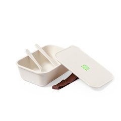 Fiambrera BPA free 1L con Cubiertos | En la tapa | 25 x 20
