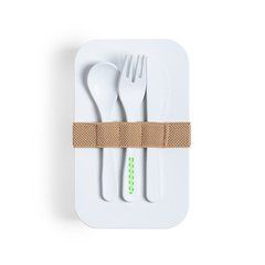 Fiambrera Compostable 1L | En el mango del tenedor | 40 x 5