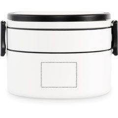 Fiambrera de dos pisos con asas 950 ml | BOX 2 SIDE 2 | 50 x 35