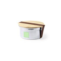 Fiambrera Inox Hermética Bambú 800ml | En el lateral A | 30 x 30