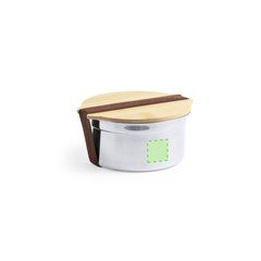 Fiambrera Inox Hermética Bambú 800ml | En el lateral B | 30 x 30