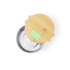 Fiambrera Inox Hermética Bambú 800ml | En la tapa | 60 x 35