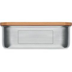 Fiambrera Inoxidable 600ml + Cubiertos | Lado 1 | 80 x 30