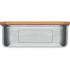 Fiambrera Inoxidable 600ml + Cubiertos | Lado 2 | 80 x 30