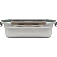 Fiambrera retro de acero inox | Lado 1 | 60 x 15