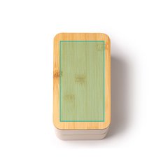 Fiambrera con tapa de bambú y cubiertos | ZONA1 | 180 x 100