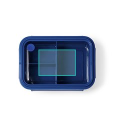 Fiambrera con tapa transparente y compartimentos | ZONA1 | 100 x 70