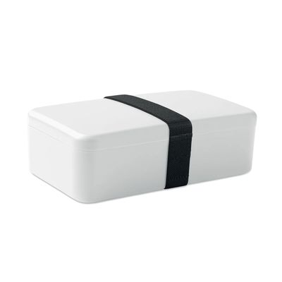 Fiambrera 750 ml con banda elástica Blanco