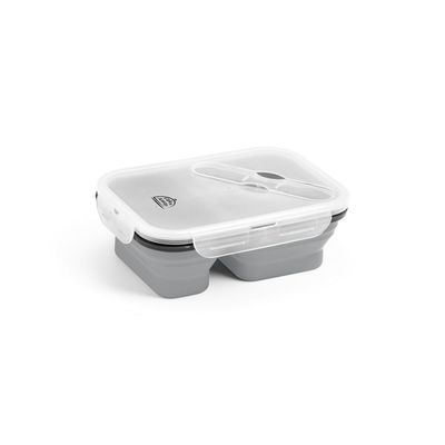 Fiambrera retráctil silicona 2 compartimentos