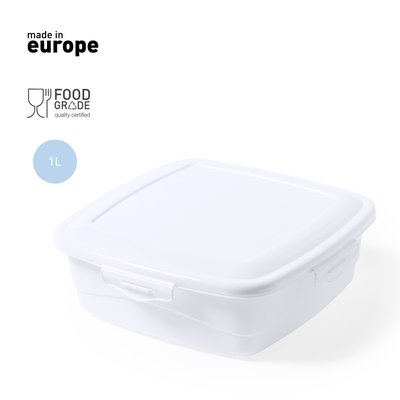 Fiambrera 1L Cuadrada Food Grade UE