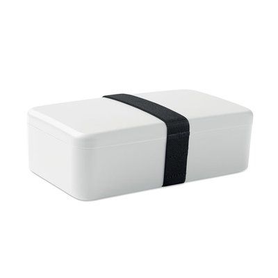 Fiambrera 750 ml con banda elástica Blanco
