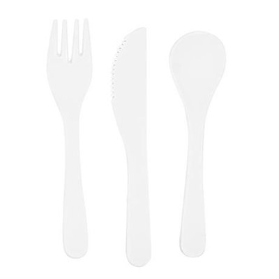 Fiambrera con cubiertos