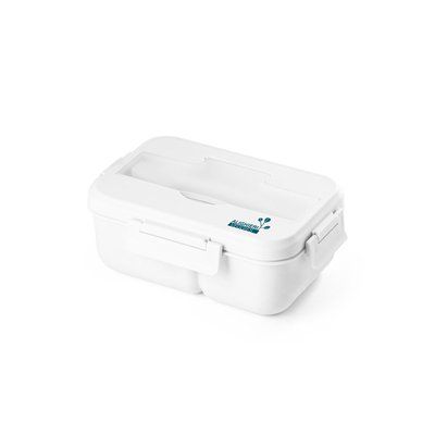 Fiambrera Hermética 1L Cubiertos y Compartimentos