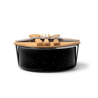 Fiambrera con recubrimiento cerámico Negro Talla Única Adulto