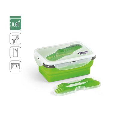 Fiambrera Silicona 640mL Plegable