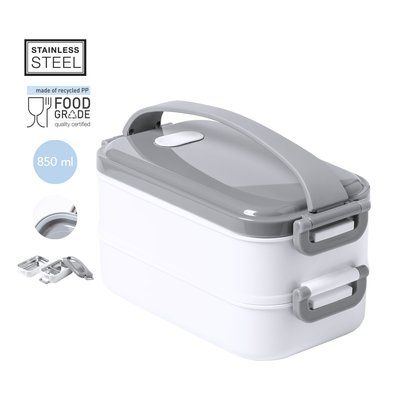 Fiambrera Térmica 850ml Sin BPA 2 Bandejas