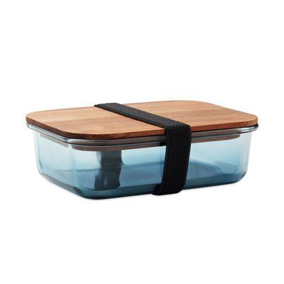 Fiambrera de vidrio 800 ml Azul Transparente