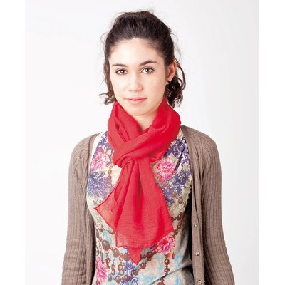 Fino foulard de viscosa y poliéster