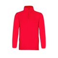 Forro polar ligero con media cremallera Roj M