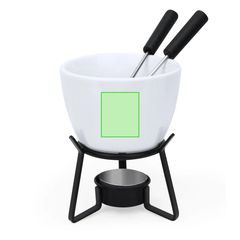 Fondue de cerámica con base metálica | Area 1 | 30 x 30