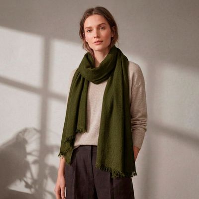 Foulard de Algodón Reciclado Caqui