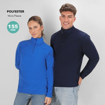 Forro polar ligero con media cremallera