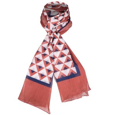 Foulard Estampado Poliéster Chiffon 35x155cm MA