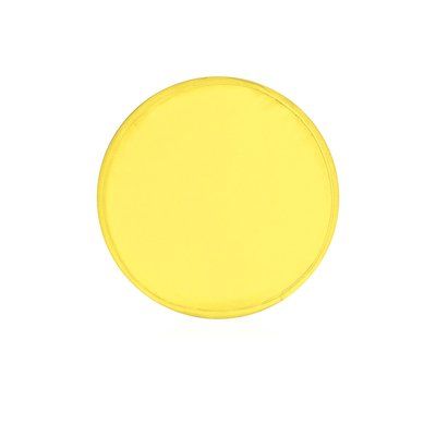 Frisbee de poliéster plegable con funda Amarillo