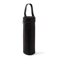 Funda térmica para botella de canvas reciclado Negro