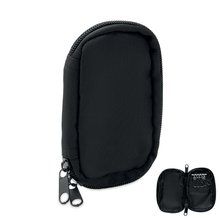 Funda para llaves RPET 300D con cremallera Negro