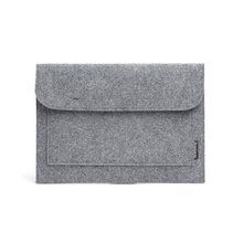 Funda para portátil de fieltro 15" Gris