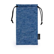 Funda para gafas RPET con cordones autocierre Azul