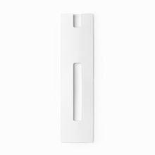 Funda de cartón con ventana para bolígrafo Blanco