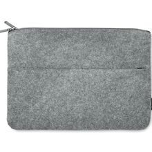 Funda de Fieltro para Portátil 14" con cremallera Gris