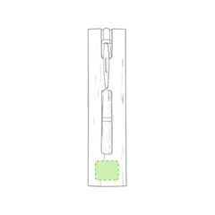 Funda para bolígrafo con dibujo de vetas de bambú | Cara principal zona inferior | 30 x 25