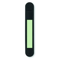 Funda plana de antelina para presentación de bolígrafos | En el centro del estuche | 80 x 15