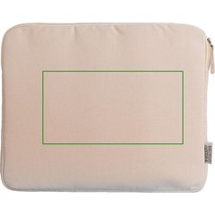 Funda de algodón reciclado para portátil | Frontal | 230 x 120