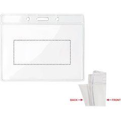 Funda portacredenciales transparente 10 x 8 cm | Trasero | 70 x 30