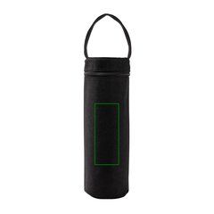Funda térmica para botella de canvas reciclado | Frontal | 60 x 150