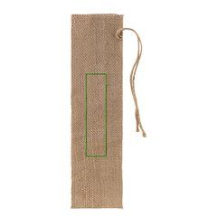 Funda de Yute para Abanico | Frontal | 35 x 140