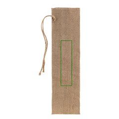 Funda de Yute para Abanico | Trasera | 35 x 140