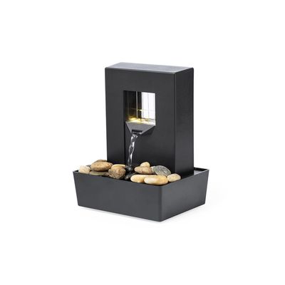 Fuente de Agua infinita con Luces LED y Piedras Naturales