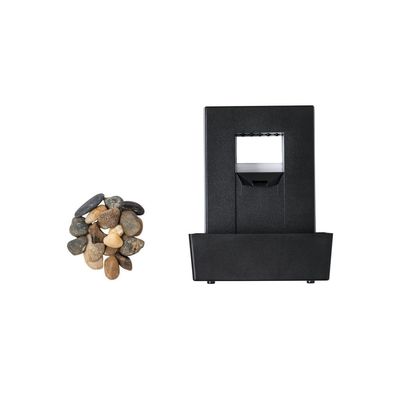 Fuente de Agua infinita con Luces LED y Piedras Naturales Neg