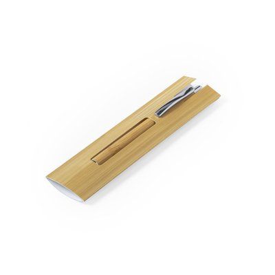 Funda para bolígrafo con dibujo de vetas de bambú
