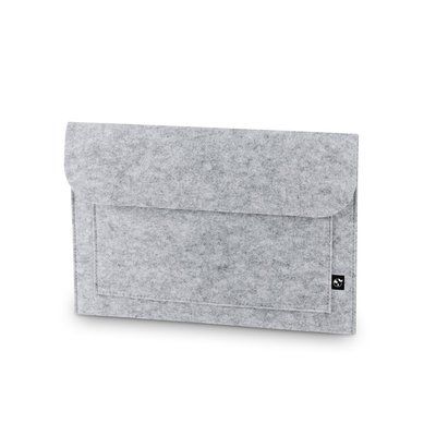 Funda de fieltro reciclado para portátil Gris Claro