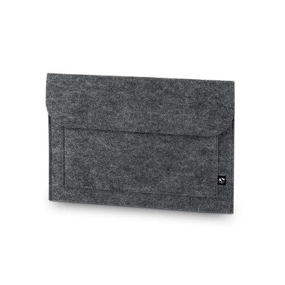 Funda de fieltro reciclado para portátil Gris Oscuro