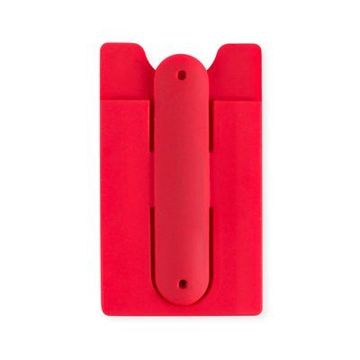 Funda multiusos, tarjetero y soporte para móvil Roj