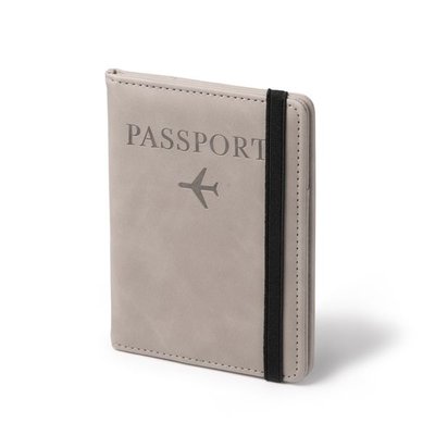 Funda pasaporte PU Leather con cierre elástico