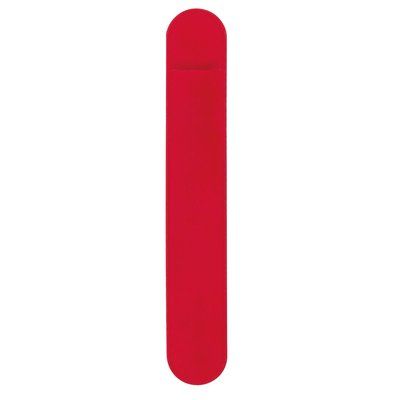 Funda plana de antelina para presentación de bolígrafos Rojo